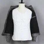 AVIREX FLY Fashion Mens Vintage Genuine Motorcycle Slim Fit Skull Leather Men Black Biker Jacket - Image 5