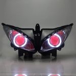 Moto Accessory Head Lamp Custom Red Angel Eyes LED Headlight Fit for Yamaha FZ6S 2003-2009 Front Head Lamp Headlight Assembly - Image 2