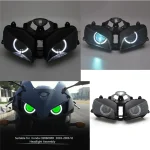 Moto Custom Angel Devil Eyes Led Head Lamps HID Headlamp Projector Headlight Assembly For Honda CBR600RR F5 CBR 600 RR 2003-2006