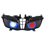 Motorcycle Custom Headlamp Angel Eyes LED Faros Moto Farol Phare Conversion Headlight Assembly For HONDA CBR600RR cbr 2013-2018 - Image 6