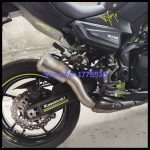 Titanium Alloy Z900 12-21 Motorcycle Muffler Exhaust Link Pipe Slip-on Marmitta Moto Exhaust Muffler Z900 Exhaust Muffler Escape - Image 2